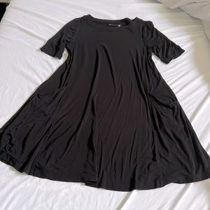 Black Super Stretchy and Soft Dress with Pockets